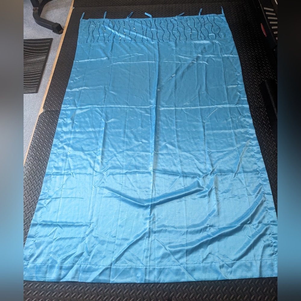 Blue Sequin Curtain